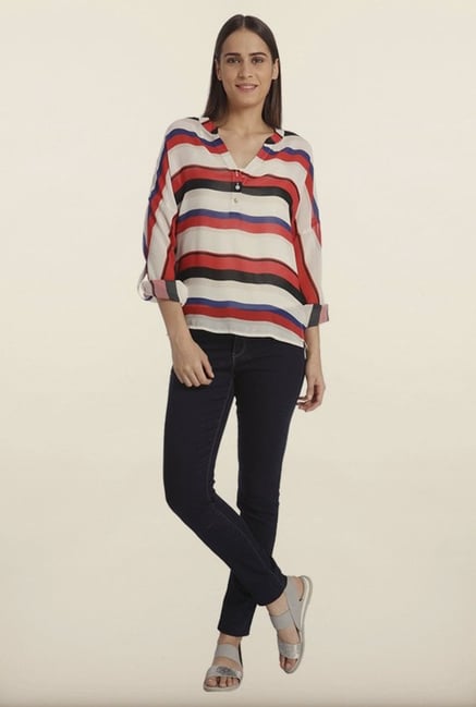 Vero Moda Multicolor Striped Top Vero Moda Multicolor Striped Top