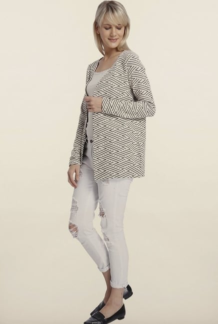 Vero Moda White Printed Shrug Vero Moda White Printed Shrug