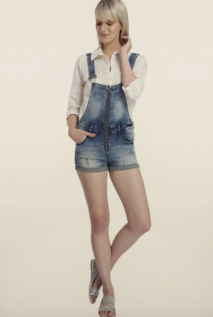Vero Moda Blue Denim Dungaree Vero Moda Blue Denim Dungaree