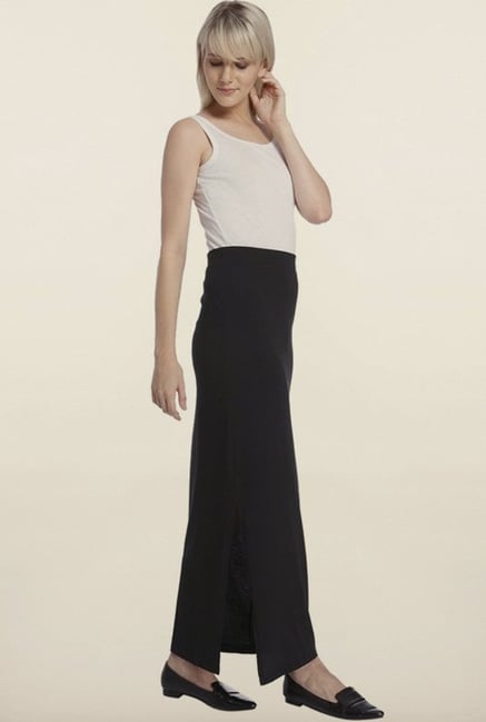 Vero Moda Black Solid Maxi Skirt Vero Moda Black Solid Maxi Skirt