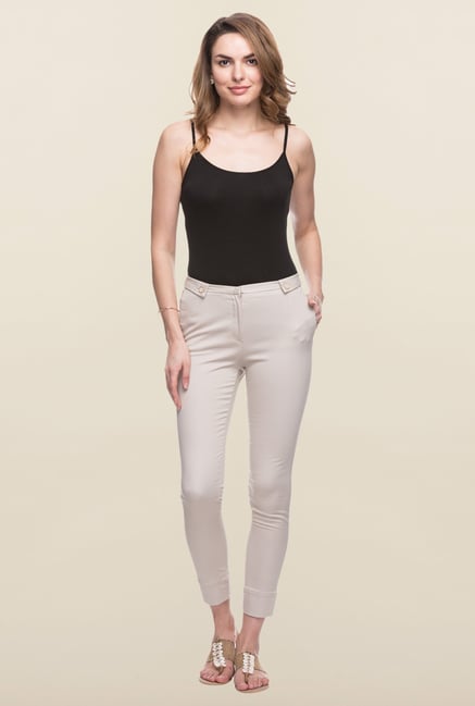 Cottonworld Beige Cotton Pant Cottonworld Beige Cotton Pant
