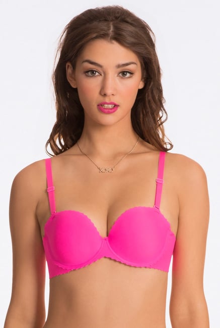 Pretty Secrets Pink Solid Padded Bra Pretty Secrets Pink Solid Padded Bra