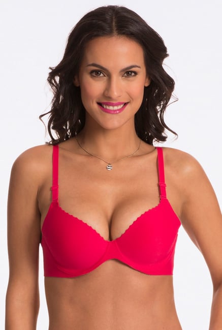 Pretty Secrets Red Under-Wired Padded Bra Pretty Secrets Red Under-Wired Padded Bra