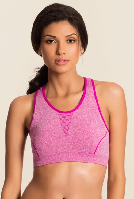 Pretty Secrets Pink Non-Wired Sports Bra Pretty Secrets Pink Non-Wired Sports Bra