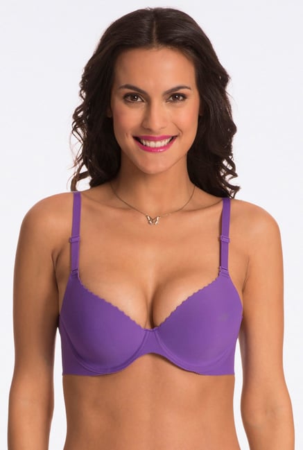 Pretty Secrets Purple Under-Wired Seamless Bra Pretty Secrets Purple Under-Wired Seamless Bra