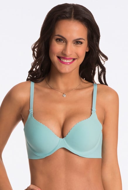 Pretty Secrets Blue Solid Under-Wired Bra Pretty Secrets Blue Solid Under-Wired Bra