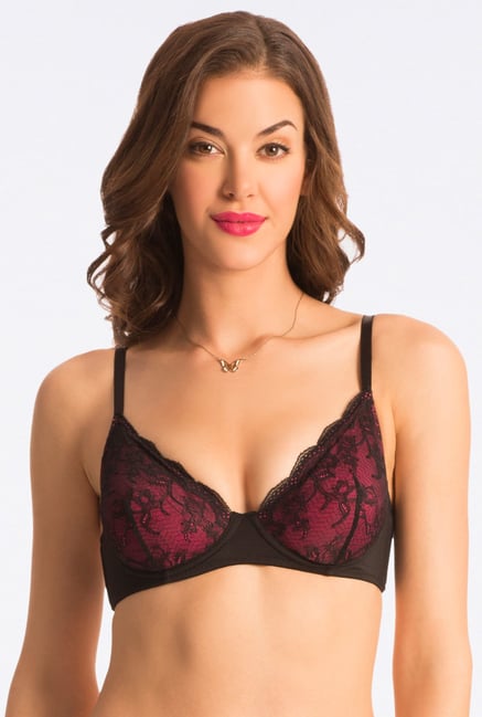 Pretty Secrets Pink Lace Under-Wired Bra Pretty Secrets Pink Lace Under-Wired Bra