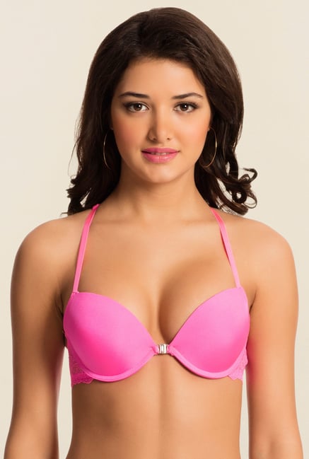 Pretty Secrets Pink Lace Front Open Bra Pretty Secrets Pink Lace Front Open Bra