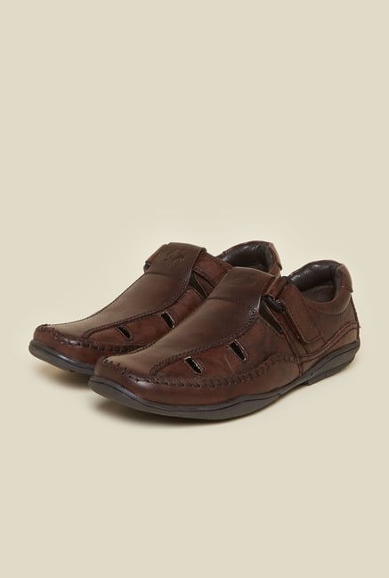 Buckaroo Cameron Brown Leather Sandals Buckaroo Cameron Brown Leather Sandals