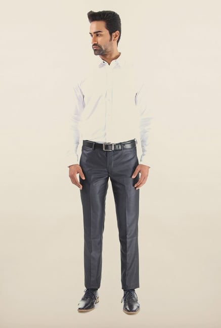 Shapes Navy Solid Chinos Shapes Navy Solid Chinos