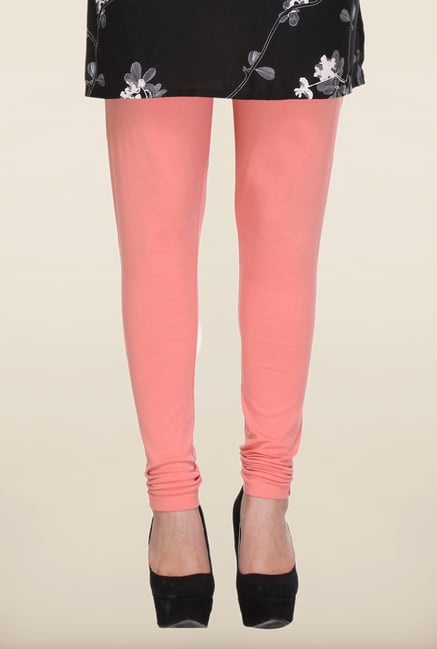 W Peach Solid Leggings W Peach Solid Leggings