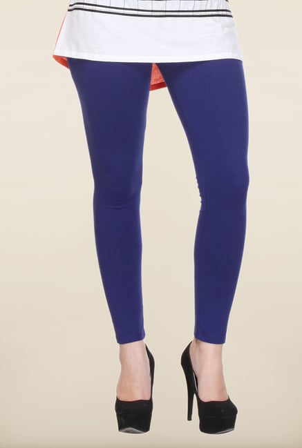 W Navy Cotton Leggings W Navy Cotton Leggings
