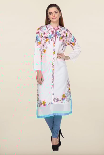 W White Floral Kurta W White Floral Kurta