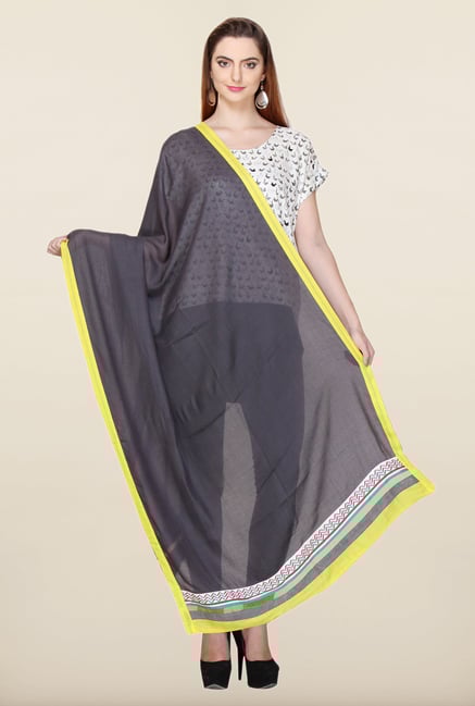 W Grey Solid Dupatta W Grey Solid Dupatta