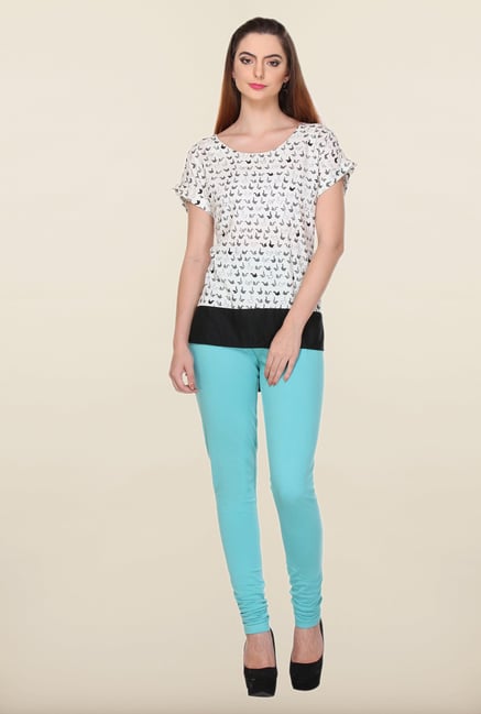 W White Repeat Print Kurti W White Repeat Print Kurti
