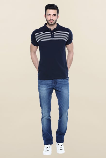 Basics Navy Polo T-Shirt Basics Navy Polo T-Shirt