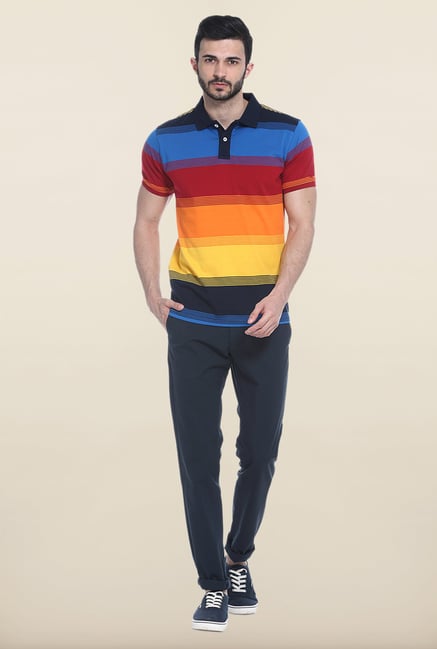 Basics Multicolor Polo T-Shirt Basics Multicolor Polo T-Shirt