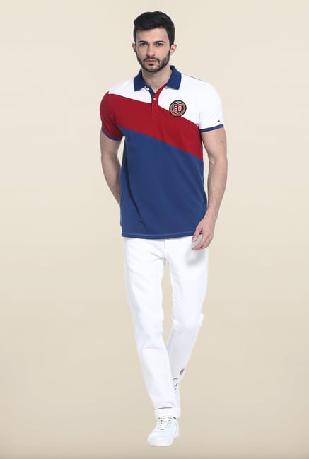 Basics Blue Polo T-Shirt Basics Blue Polo T-Shirt