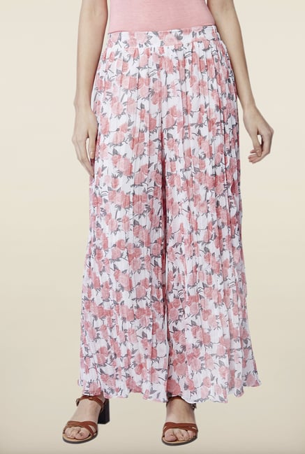 AND White Floral Palazzo AND White Floral Palazzo