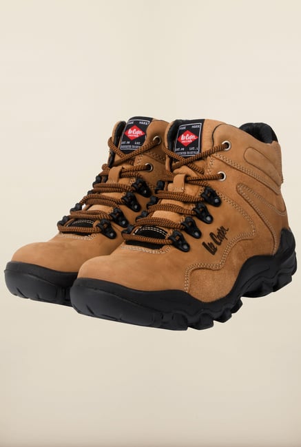 Lee Cooper Tan Ankle Strap Boots Lee Cooper Tan Ankle Strap Boots