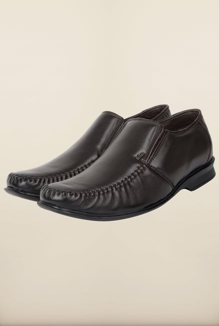 Lee Cooper Brown Leather Slip-on Formal Shoes Lee Cooper Brown Leather Slip-on Formal Shoes