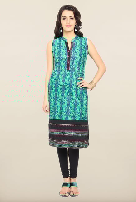 Soch Green Printed Kurta Soch Green Printed Kurta