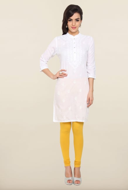 Soch White Embroidered Kurti Soch White Embroidered Kurti
