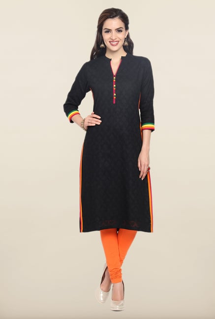 Soch Black Cotton Kurti Soch Black Cotton Kurti