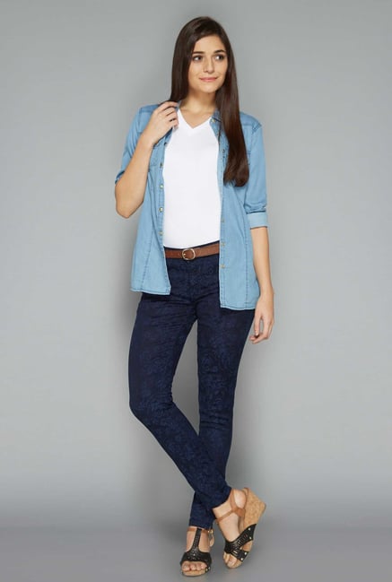 L.O.V Light Blue Solid Shirt L.O.V Light Blue Solid Shirt