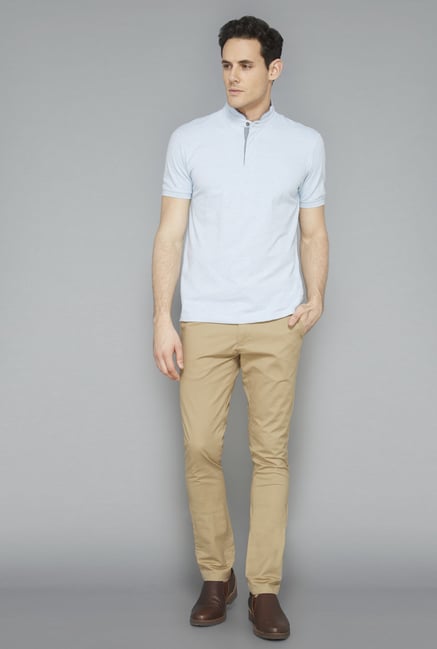 Ascot Blue Solid T-Shirt Ascot Blue Solid T-Shirt