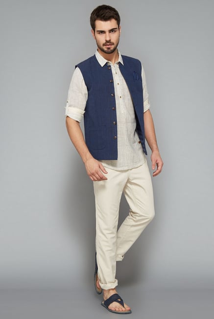 ETA Indigo Nehru Jacket ETA Indigo Nehru Jacket