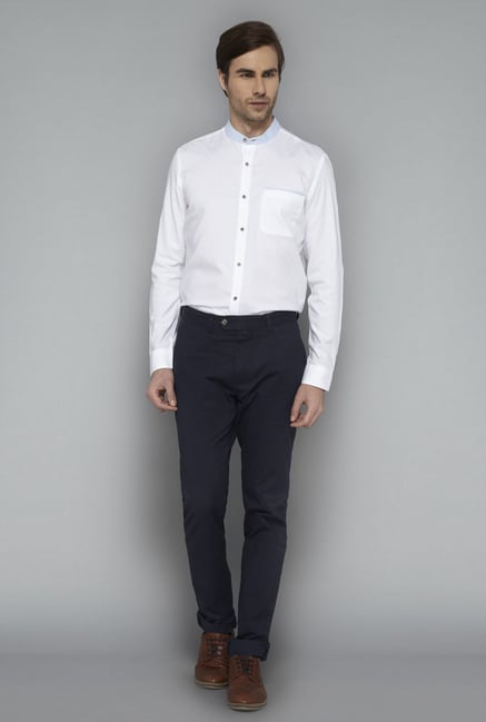 Ascot White Slim Fit Casual Shirt Ascot White Slim Fit Casual Shirt