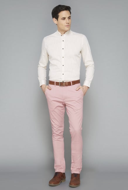 Ascot Beige Solid Cotton Casual Shirt Ascot Beige Solid Cotton Casual Shirt