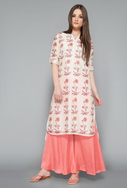 Zuba Pink Solid Palazzo Zuba Pink Solid Palazzo