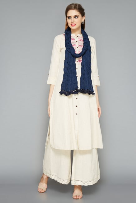 Utsa Navy Crushed Dupatta Utsa Navy Crushed Dupatta