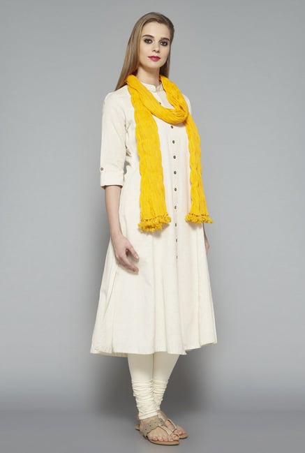 Utsa Yellow Crushed Dupatta Utsa Yellow Crushed Dupatta