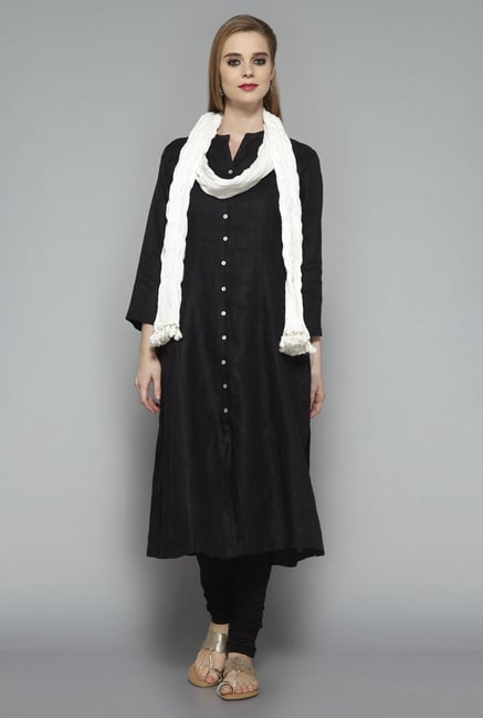 Utsa White Crushed Dupatta Utsa White Crushed Dupatta