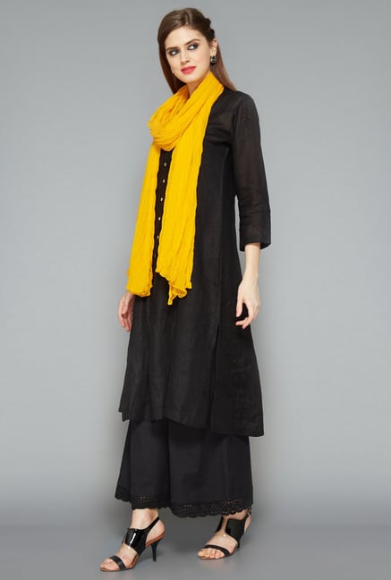 Utsa Yellow Chiffon Dupatta Utsa Yellow Chiffon Dupatta