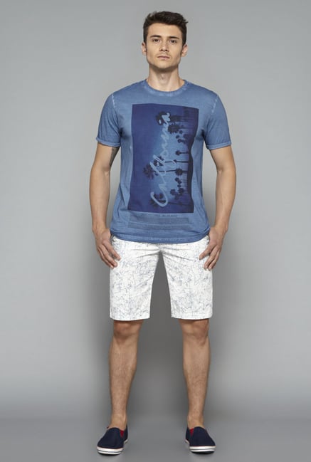 Nuon by Westside Blue Printed T-Shirt Nuon by Westside Blue Printed T-Shirt