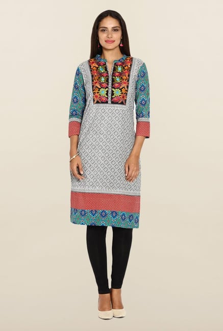 Soch Multicolor Printed Kurti Soch Multicolor Printed Kurti