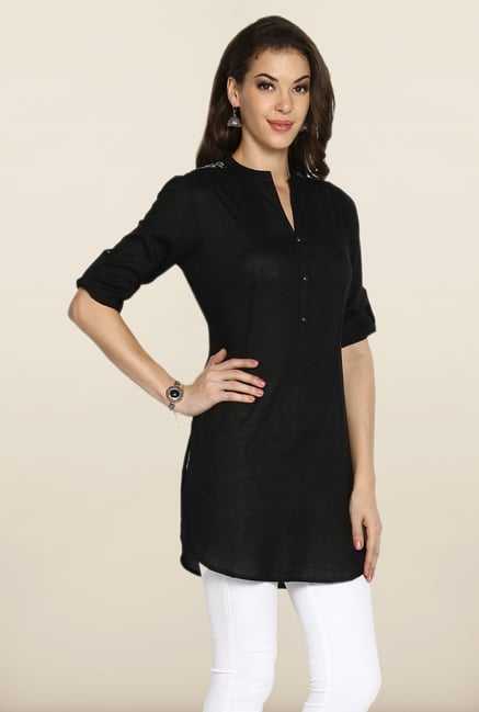 Soch Black Linen Tunic Soch Black Linen Tunic
