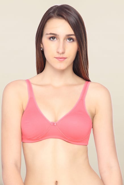 Lovable Coral Pink Non-Wired Seamless Bra Lovable Coral Pink Non-Wired Seamless Bra