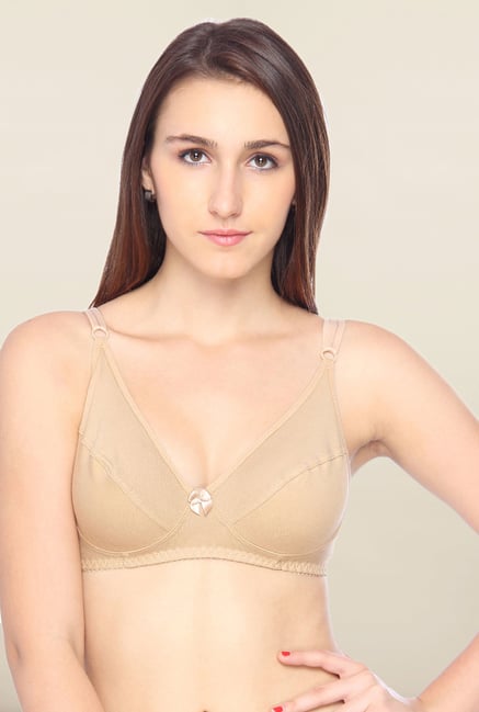 Lovable Beige Non-Padded Plunge Bra Lovable Beige Non-Padded Plunge Bra