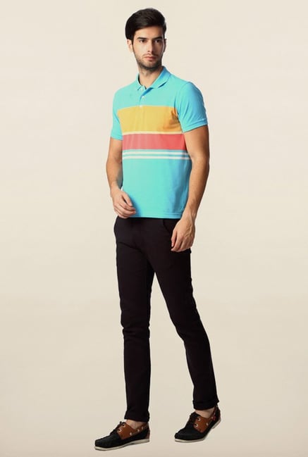 Peter England Light Blue Polo T-Shirt Peter England Light Blue Polo T-Shirt