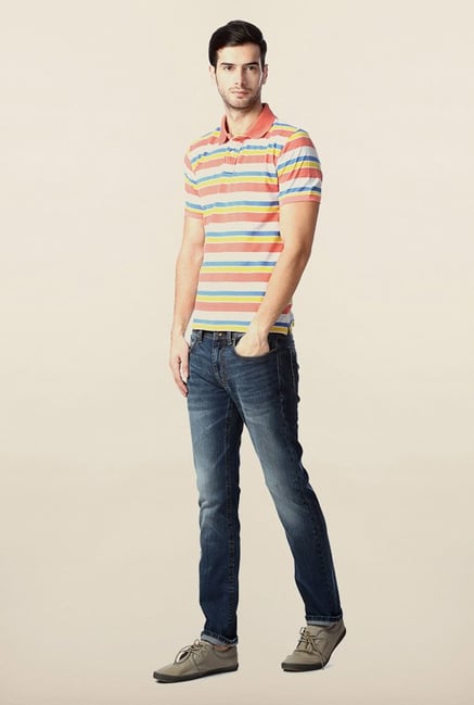 Peter England Multicolor Polo Short Sleeves T-Shirt Peter England Multicolor Polo Short Sleeves T-Shirt