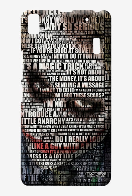 Macmerise Joker Quotes Sublime Case for Lenovo K3 Note Macmerise Joker Quotes Sublime Case for Lenovo K3 Note