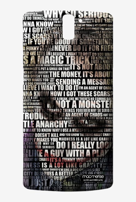 Macmerise Joker Quotes Sublime Case for Oneplus One Macmerise Joker Quotes Sublime Case for Oneplus One