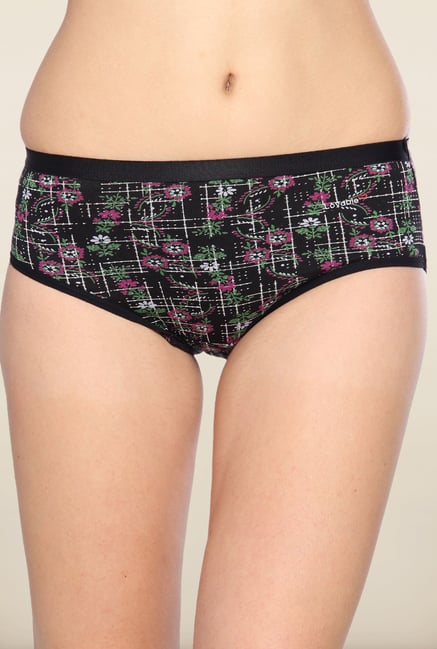 Lovable Black Floral Printed Briefs (Pack of 3) Lovable Black Floral Printed Briefs (Pack of 3)