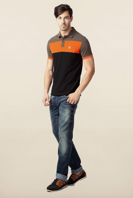 Peter England Multicolor Solid Polo T-Shirt Peter England Multicolor Solid Polo T-Shirt