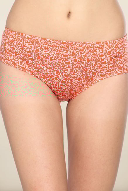 Lovable Orange Heart Printed Briefs (Pack of 3) Lovable Orange Heart Printed Briefs (Pack of 3)